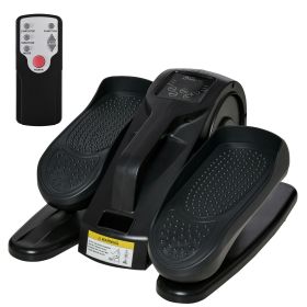 Soozier Under Desk Elliptical Foot Pedal Exerciser with Adjustable Speed Remote LCD