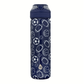 TAL Stainless Steel Ranger Water Bottle with Easy Sip Straw 26 fl oz, Sports Print