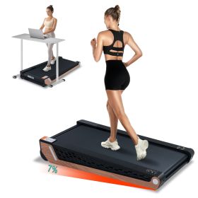 8Â° Incline Walking Pad Treadmill - Portable Compact Treadmills Under Desk Treadmill, Incline Treadmills for Home Office, Upright Stand
