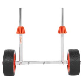 Kayak Cart, 250 lbs Load Capacity, Canoe Cart Dolly with 7.5-inch Solid Rubber Tires & Kickstand, Assembles & Disassembles Within Seconds