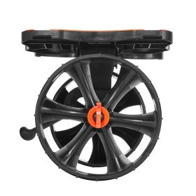 Kayak Cart, 300 lbs Load Capacity, Foldable Kayak Trolley with 10-inch Solid Rubber Tires & 1 Ratchet Strap, Paddle Board Trolley for Carrying Kayaks