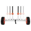 Kayak Cart, 230 lbs Load Capacity, Canoe Cart Dolly with 10-inch Solid PU Tires & Kickstand, Assembles & Disassembles Within Seconds