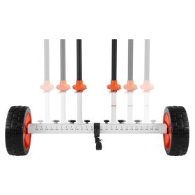 Kayak Cart, 230 lbs Load Capacity, Canoe Cart Dolly with 10-inch Solid PU Tires & Kickstand, Assembles & Disassembles Within Seconds