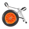 Kayak Cart, 250 lbs Load Capacity, Foldable Kayak Trolley with 10-inch Solid Rubber Tires & 1 Ratchet Strap, Paddle Board Trolley for Carrying Kayaks