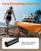 Kayak Cart, 330 lbs Load Capacity, Canoe Cart Dolly with 15-inch Solid Rubber Tires & Kickstand, Assembles & Disassembles Within Seconds