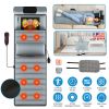 Full Body Electric Massage Mat with Heat Vibration Massage Pad Cushion Back Massage Mattress Chair Pad with Neck Massager Lumbar Pillow with 10 Vibrat