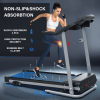 Compact Folding Treadmill for Home - 2.5HP Quiet Brushless Motor, 3-Level Incline, 7.5 MPH, Shock Absorption, Space-Saving Design for Running
