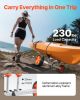 Kayak Cart, 230 lbs Load Capacity, Canoe Cart Dolly with 10-inch Solid PU Tires & Kickstand, Assembles & Disassembles Within Seconds