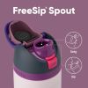 FreeSip Insulated Stainless Steel Water Bottle with Straw for Sports, Travel, and School BPA-Free Sports Water Bottle
