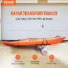 Heavy Duty Kayak Cart, Foldable Canoe Trolley Cart with 12'' Tires, Adjustable Width 6.69"-17.32"