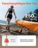 Kayak Cart, 250 lbs Load Capacity, Canoe Cart Dolly with 7.5-inch Solid Rubber Tires & Kickstand, Assembles & Disassembles Within Seconds