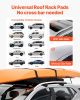 Inflatable Soft Roof Rack Bars, 37.6-Inch Universal Car Roof Rack Pads, 88LBS Loading Luggage Kayak Carrier with 2 Tie-Down Straps & Ropes