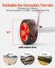 Kayak Cart, 230 lbs Load Capacity, Canoe Cart Dolly with 10-inch Solid PU Tires & Kickstand, Assembles & Disassembles Within Seconds