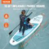 Inflatable Stand Up Paddle Board, 10.6' x 33" x 6" Wide SUP Paddleboard, with Board Accessories, Pump, Paddle, Fin, Phone Bag, Backpack, Ankle Leash