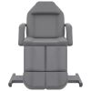 Beauty Treatment Chair Faux Leather Gray 70.9"x24.4"x30.7"