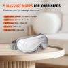 VEVOR Heated Eye Massager Eye Care Device 5 Modes Bluetooth Music 180Â° Foldable