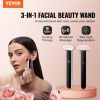 Red Light Therapy Wand for Face and Neck, 3-in-1 LED Facial Wand Red Light Therapy Device with Heating Therapy| Vibrating Facial Massage