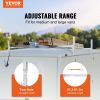 Van Roof Ladder Rack, 2 Bars Aluminum Alloy Roof Ladder Racks, 400 LBS Capacity Rain-Gutter Van Roof Rack, Adjustable Length 51.2" to 81.1"