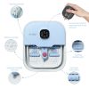 Electric Collapsible Foot Spa with Heat, Foot Massager with 16 Massage Rollers & Bubble, Foot Bath Massager for Home Use,Remote Control