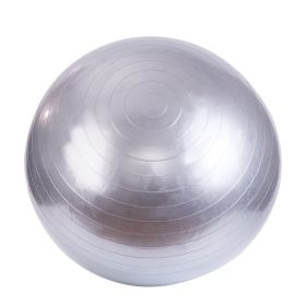 PVC Fitness Balls Yoga Ball;  For Home Gym Pilates 17.72inch/21.65inch/25.59inch/29.53inch/33.46inch (Color: Gray, size: 65cm/25.6in)
