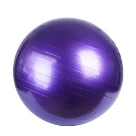 PVC Fitness Balls Yoga Ball;  For Home Gym Pilates 17.72inch/21.65inch/25.59inch/29.53inch/33.46inch (Color: Purple, size: 65cm/25.6in)