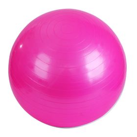 PVC Fitness Balls Yoga Ball;  For Home Gym Pilates 17.72inch/21.65inch/25.59inch/29.53inch/33.46inch (Color: Pink, size: 75cm/29.5in)