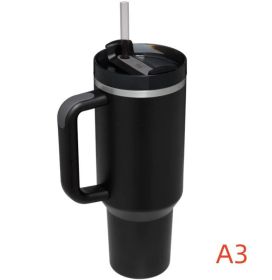 40 oz. With Logo Stainless Steel Thermos Handle (Capacity: 1200ml, Color: A3)