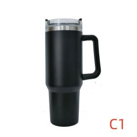 40 oz. With Logo Stainless Steel Thermos Handle (Capacity: 1200ml, Color: C1)