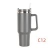 40 oz. With Logo Stainless Steel Thermos Handle