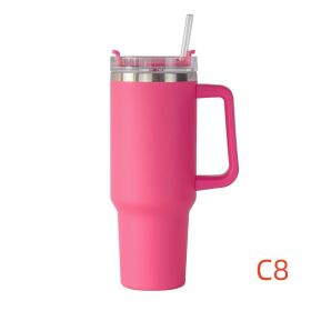 40 oz. With Logo Stainless Steel Thermos Handle (Capacity: 1200ml, Color: C8)
