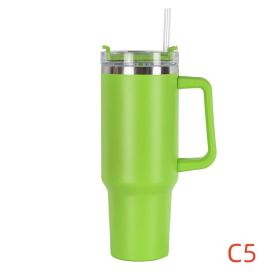 40 oz. With Logo Stainless Steel Thermos Handle (Capacity: 1200ml, Color: C5)