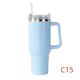 40 oz. With Logo Stainless Steel Thermos Handle (Capacity: 1200ml, Color: C15)