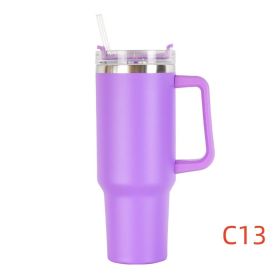 40 oz. With Logo Stainless Steel Thermos Handle (Capacity: 1200ml, Color: C13)
