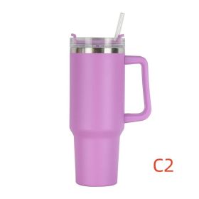 40 oz. With Logo Stainless Steel Thermos Handle (Capacity: 1200ml, Color: C2)