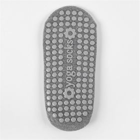 Yoga Grip Bottom Socks, Non-Slip Cushion (Color: Gray)