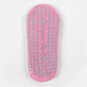 Yoga Grip Bottom Socks, Non-Slip Cushion (Color: Pink)