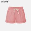 Running Gym Sports Women Shorts Wide Leg Drawstring Elastic Waist Lace up Short 2021 Summer Solid Loose Casual Female Bottoms