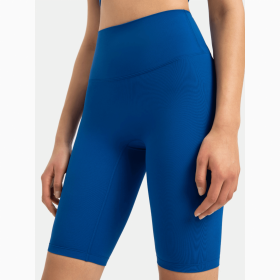 JupiterGear High-Rise Long Shorts (Color: Royal Blue, size: 4)