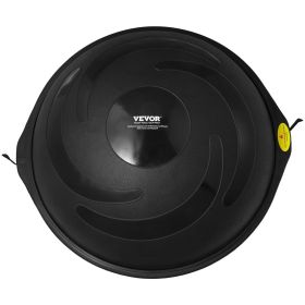 VEVOR Half Exercise Ball Trainer, 26 inch Balance Ball Trainer (Color: Black, Top Non-Slip Texture: Crescent Pattern)