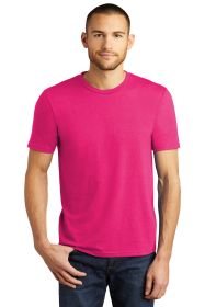 District Perfect Tri Tee DM130 (Color: Fuchsia Frost, size: L)