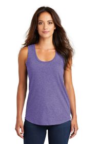 District Women's Perfect Tri Racerback Tank DM138L (Color: Purple Frost, size: XL)