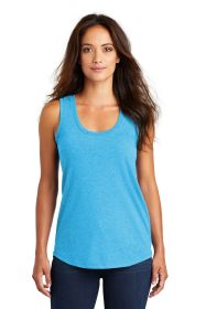 District Women's Perfect Tri Racerback Tank DM138L (Color: Turquoise Frost, size: 3XL)