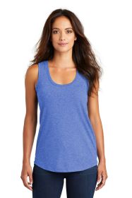 District Women's Perfect Tri Racerback Tank DM138L (Color: Royal Frost, size: 4XL)