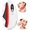 Gua Sha Facial Tool, Electric Black Obsidian Guasha Tool for Face, Chin, Neck, Body, Heated Vibrating Massage Gua Sha Stone for Face Sculpting