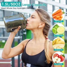 1.5L Portable Hydrogen Water Bottle (Color: as Pic)