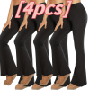4pcs Butt-Lifting Flare Yoga Pants â€“ High Waist, Ultra Stretch, Naked Feel Leggings for Women