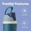 FreeSip Insulated Stainless Steel Water Bottle with Straw, BPA-Free Sports Water Bottle, Great for Travel