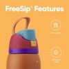 FreeSip Insulated Stainless Steel Water Bottle with Straw for Sports and Travel, BPA-Free Sports Water Bottle